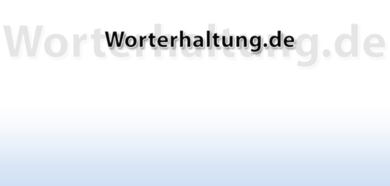 Worterhaltung